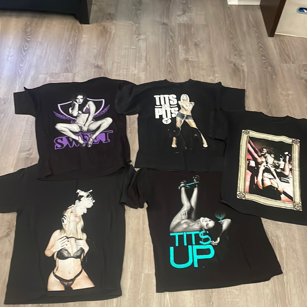 5 lg tits brand shirts